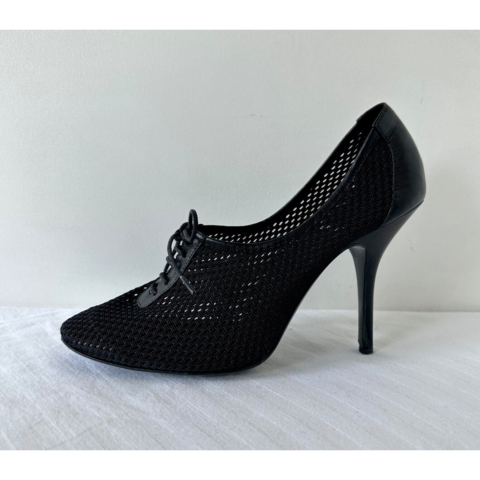 Pierre Hardy $755 Black Mesh Sexy Heels Shoes 38.5 Eu/ Us Size 8